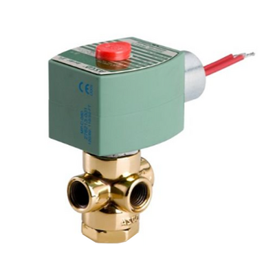 EFHT8320G186 120/60 ASCO BRASS PROCESS SOLENOID VALVE<BR>8320 SERIES 3/2 NC, 120VAC, 0.25CV, 1/4" NPT, EXPLOSION PROOF, HIGH TEMP